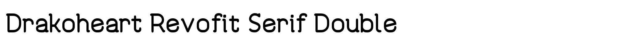 Drakoheart Revofit Serif Double image